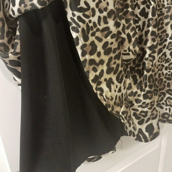 São Paulo Silky Cheetah Print Skirt - Picture 6 of 7